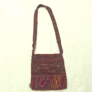 Multicolored crossbody purse